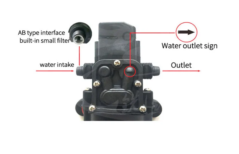 DC 12 V 100 W 130PSI 8L/мин воды высокого Давление мембранный Водяной насос с автоматическим регулированием насос с автоматическим переключателем для садовая тележка Camper