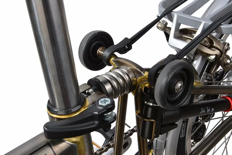ROCKBROS MTB велосипед Велоспорт титановая задняя катушка пружинная подвеска Задний амортизатор Shox для Brompton задний бампер амортизатор