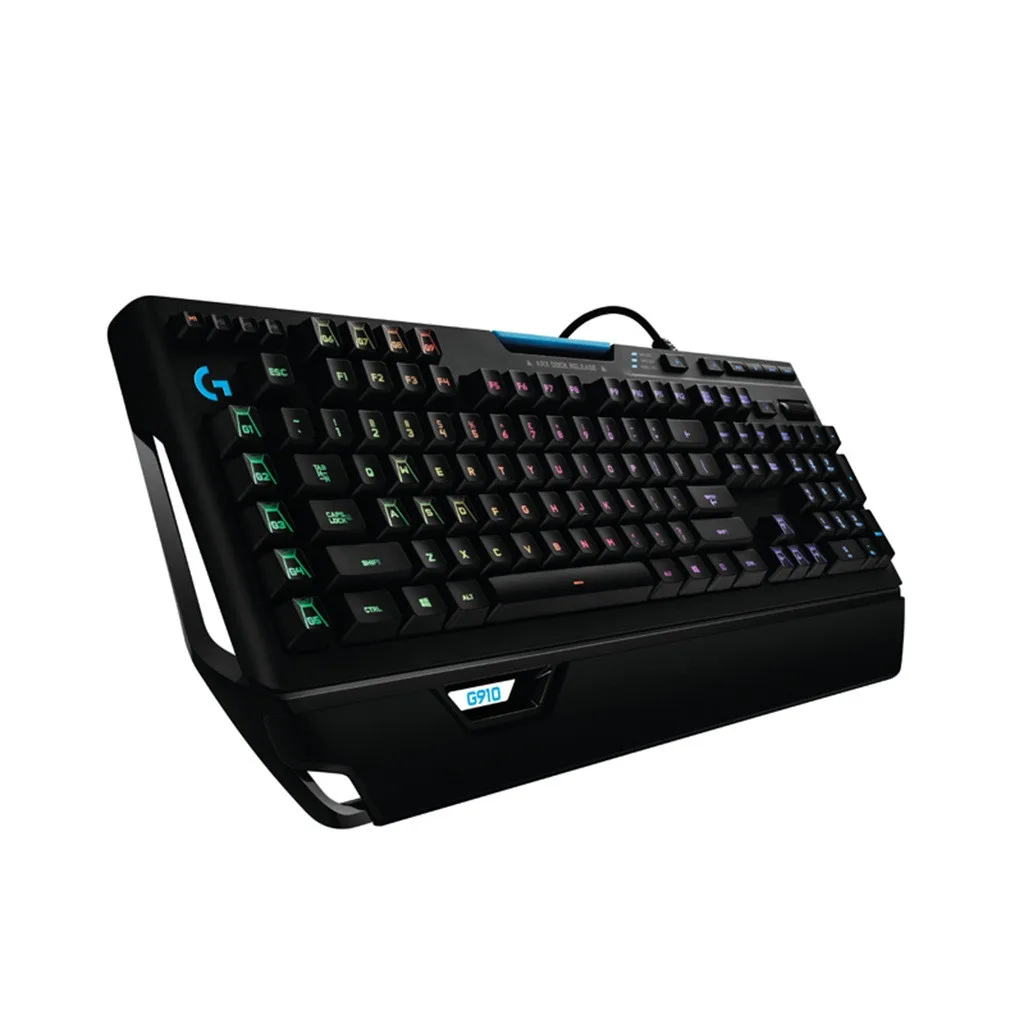 Механическая игровая клавиатура logitech G910 Orion Spark RGB, USB 121, 9 игр с подставкой для рук, программируемая клавиатура PUBG