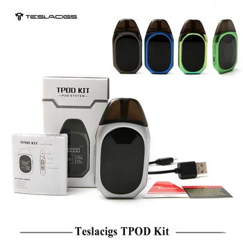 

Original Teslacigs Tesla TPOD Kit 2ml Refillable Cartridge 500mah battery pod mod all in one vaporizer electronic cigarette kit