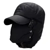 Bomber Hats Warm Plush Ear Flaps Breathable Mask Neck Thicken Winter Cycle Cap Scarf Set Women Men Warm hat ► Photo 1/6