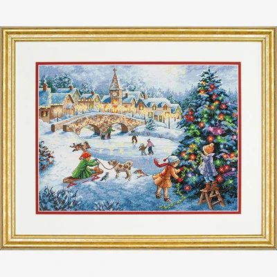 CS-501 cross stitch kit winter celebration, christmas celebration DIM70 08919.jpg
