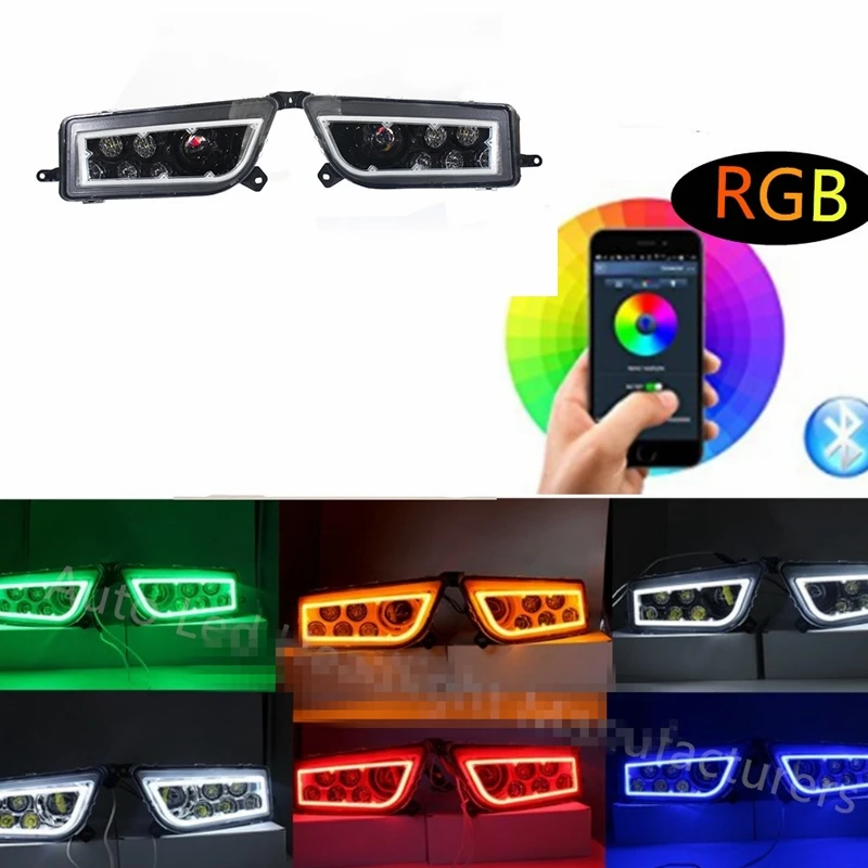 2015-2018 POLARIS RZR 900 S- ORANGE LED & ANGEL EYE HEADLIGHTS CONVERSION 2ss.j2pg