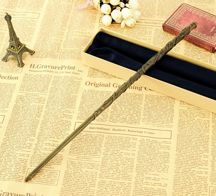 

Metal Core Magical Wand Newest Deluxe COS Hermione Granger Magic Wands/Stick with Gift Box Packing for harri potter cosplay