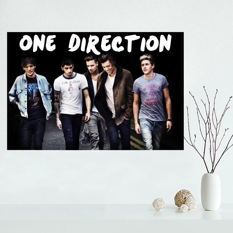 Высокое качество One Direction Пользовательские Холст плакат украшения дома плакат ткань холст картина плакат Принт