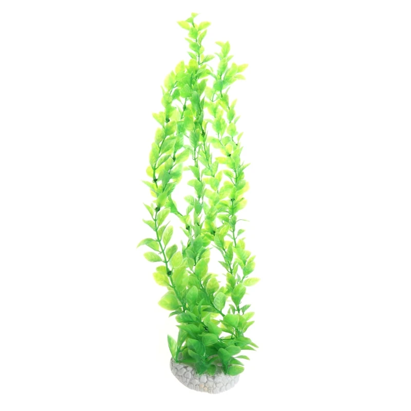 Искусственное пластиковое водное растение трава для аквариума украшения для аквариума - Цвет: Зеленый