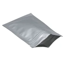 Aluminum Foil Food Packaging Bags with Zipper Reclosable Self Seal Zip Lock Coffee Powder Tea Storage Metallic Package Bag