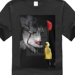 Новая футболка Pennywise Стивен Кинг ИТ баллон клоун 2017 по киномотивам аниме молодой человек летняя футболка с круглым вырезом аниме