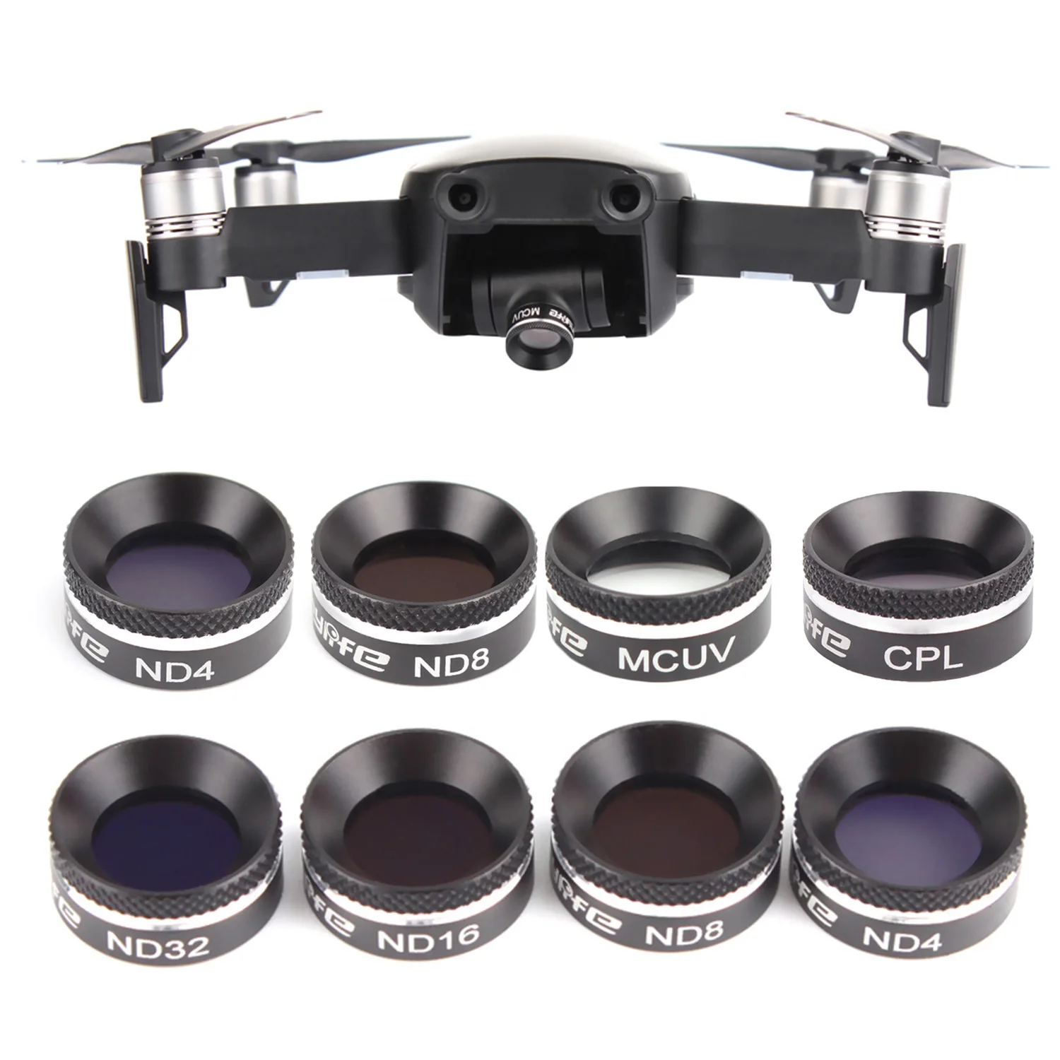 

SUNNYLIFE Ultra-thin Multilayer Coating Lens Filters MCUV CPL ND4 ND8 ND16 ND32 Set for DJI Mavic Air Drone Camera Accessories