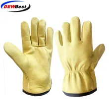 DEWBest рабочие перчатки из воловьей кожи мужские рабочие сварочные перчатки защитные садовые спортивные износостойкие перчатки