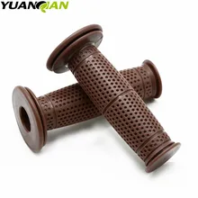 Motorcycle 7/8'' 22mm Retro Rubber Handlebar Hand Grip For Honda CBR954RR CBR600RR CBR900RR CBR 600 F2,F3,F4,F4i CBR250R cnc passenger tank grab handle for honda cbr600 f4i f4 f3 f2 cbr600rr cbr900rr cbr929rr cbr954rr rc51 vtr1000 cbr1000rr 7 holes