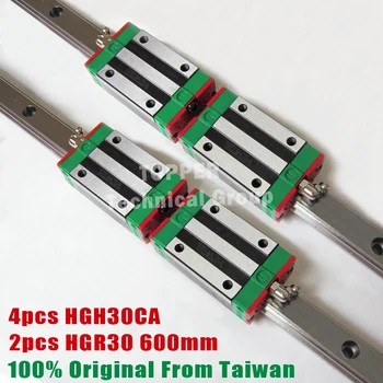 

HIWIN HGH30CA slide block with 600mm linear guide rail HGR30 for CNC parts guias lineales cnc 30mm