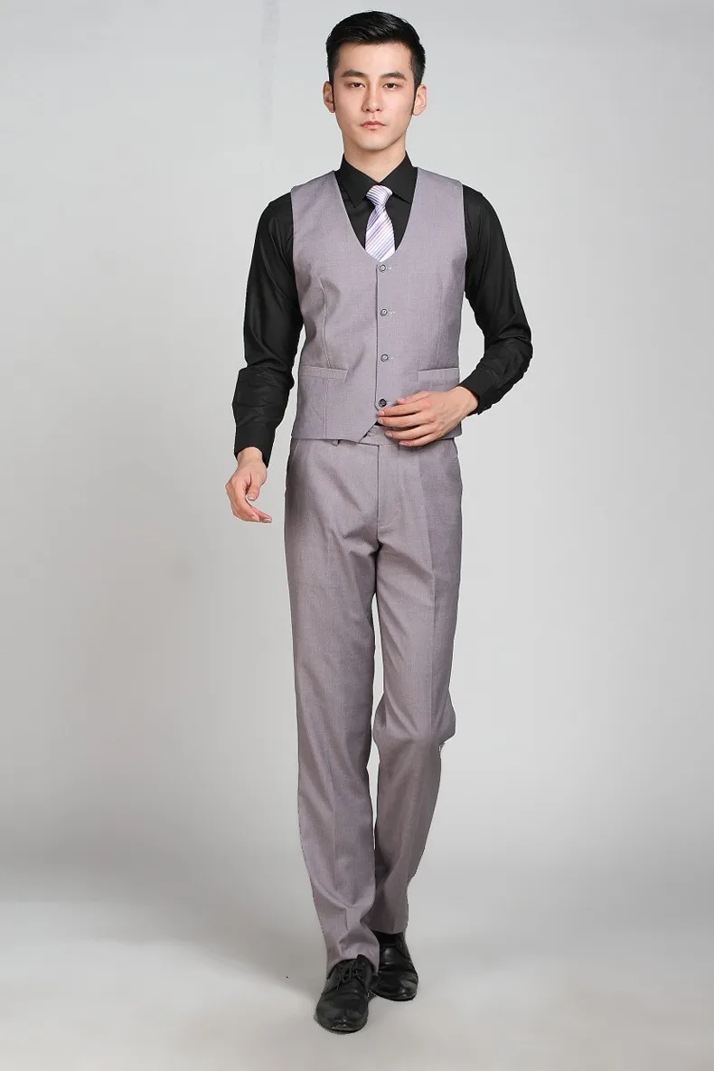 Бутик де фгг Китай SizeS-3XL светло серый цвет мужской строгий костюм жилеты для Свадебный вечерний для жениха жилет Terno Colete Masculino