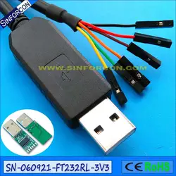 Ftdi ft232r USB, UART TTL адаптер кабель совместим с ftdi ttl-232r-rpi отладочный кабель