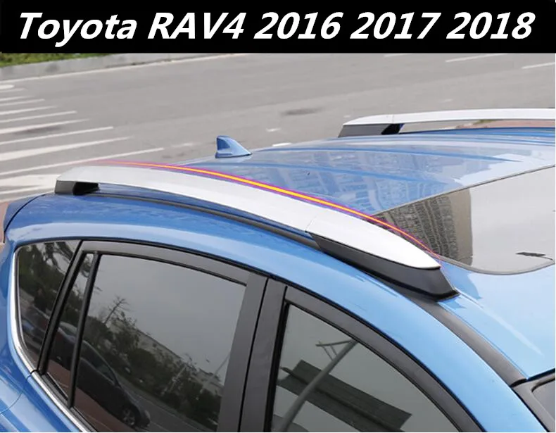 

Aluminium alloy Car Roof Rack baggage luggage bar For 16 17 18 For Toyota RAV4 2016 2017 2018 BY EMS