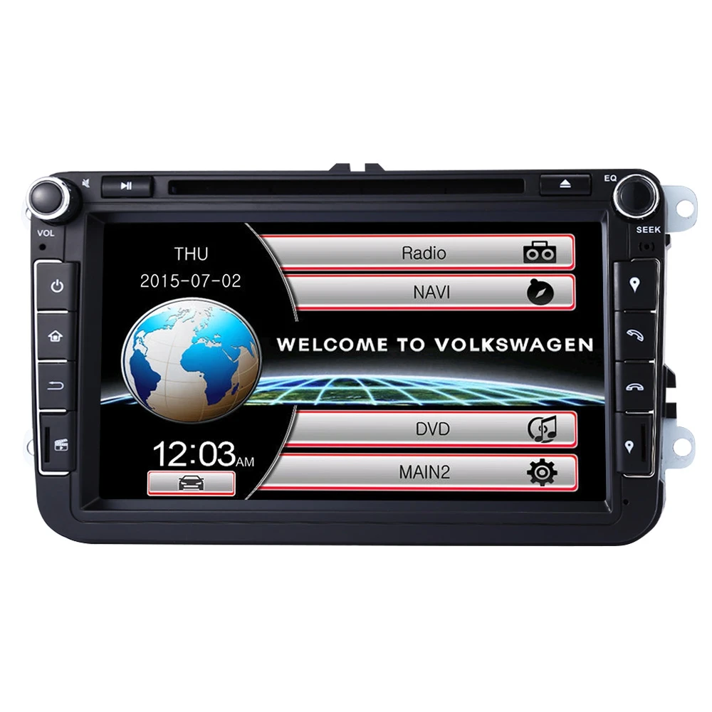 

2 Din 8 Inch Car DVD Player For VW/Volkswagen/Skoda With GPS Navigaiton Digital Touch Screen with Wifi Radio FM GPS WCE System
