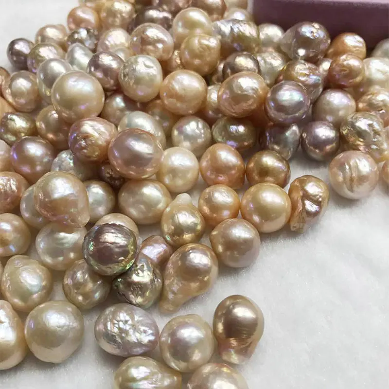 

11~15MM 100% Natural Freshwater Pearls Beads Colorful Baroque AAA DIY Bracelet Necklace Fine Jewelry Accessories