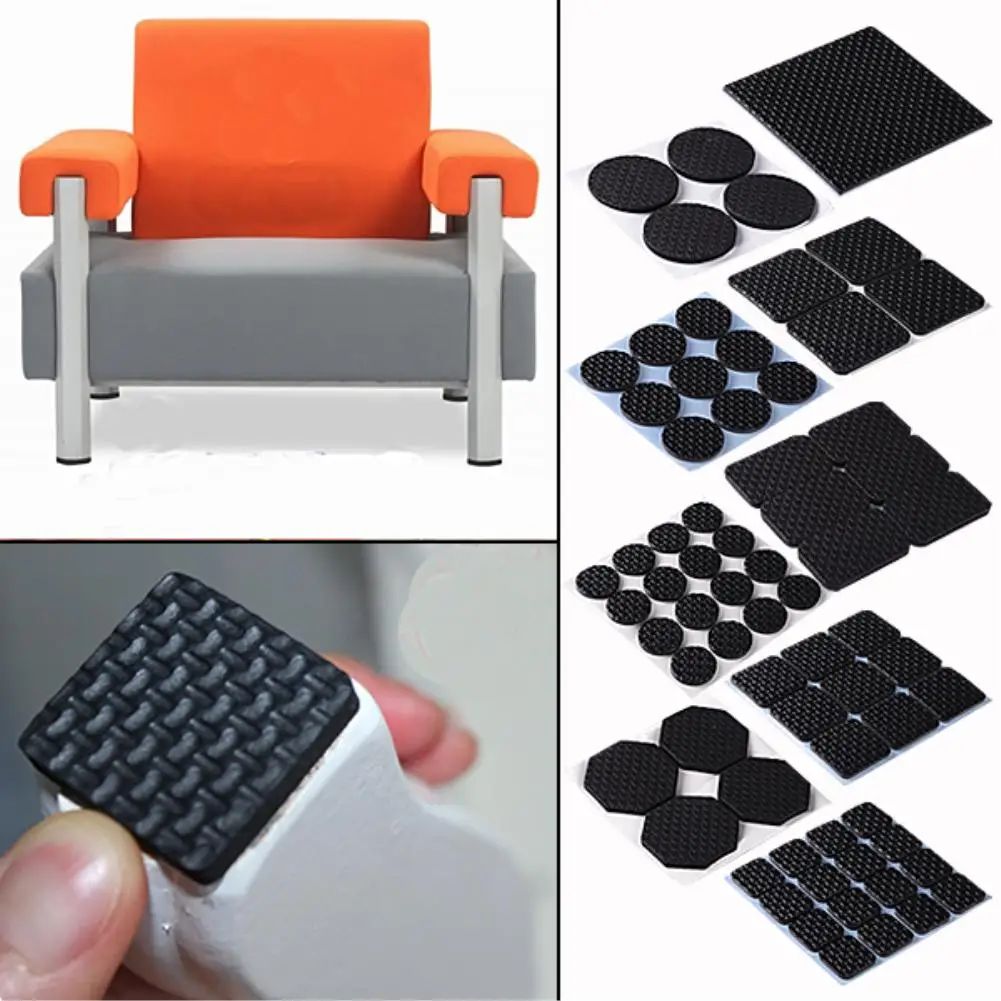 Anti Slip Furniture Leg Feet Non Slip Rug Felt Pads Self Adhesive Mat Soft Close Fittings For Chair Table