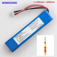 Wonkegonke 10000mah 37.0wh bateria para jbl xtreme1 extreme xtreme 1 gsp0931134 batterie número de rastreamento com ferramentas
