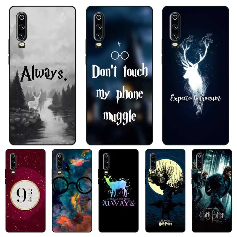 

N332 Harry Potter Black Silicone Case Cover For Huawei P8 P9 P10 P20 P30 Lite Pro P Smart Plus 2017 2019