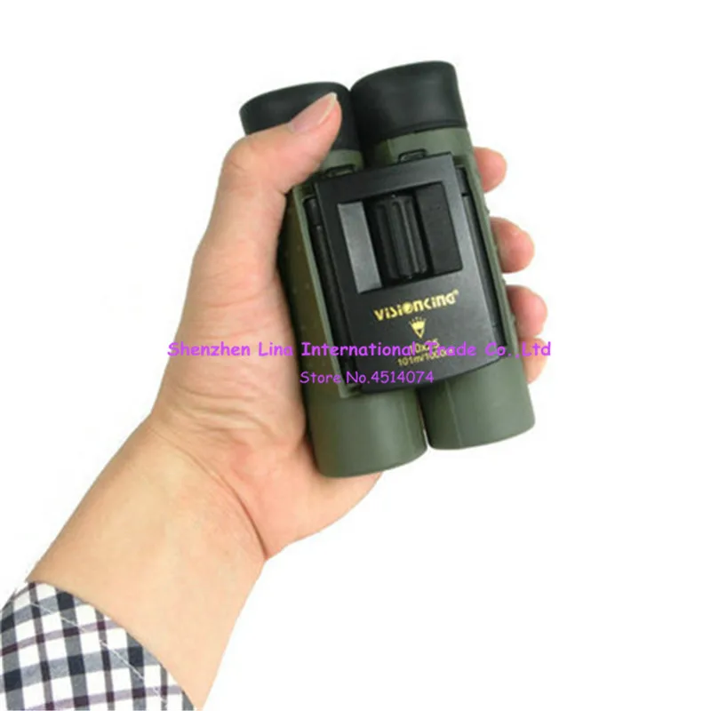 

Visionking Binoculars HD High-definition Watch SW 10x25 Portable Pocket Foldable Low Light Level Night Vision BK7 Film SW10x25