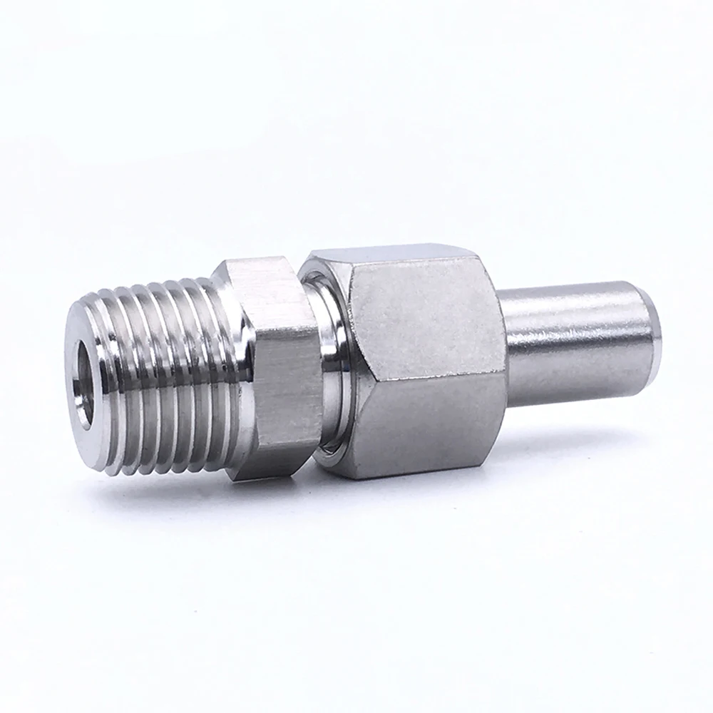 1/4 &quot3/8&quot 1/2 &quot3/4&quot BSPT папа x стыковая сварка 10/12/14/16/20 мм трубка OD коннектор