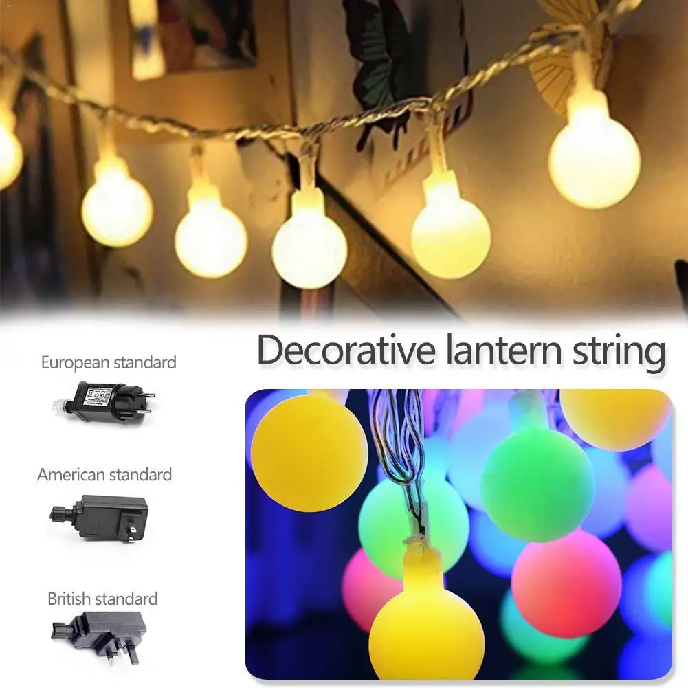 

100 Led Globe String Light Decorative Light, 39 Ft, Warm White Light - for Patio Garden Party Xmas Tree Wedding Decoration