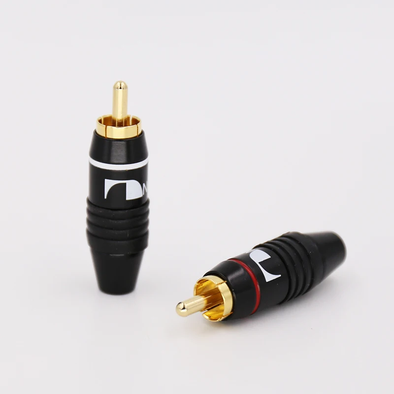 10 шт. VR004G RCA разъем аудио кабель 24 K позолоченный