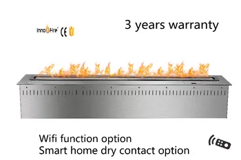 

48 inch Remote control intelligent silver or black wifi electric cheminer etanole