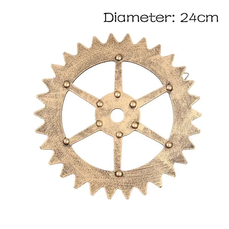 Стимпанк деревянные украшения Европейский современный Винтаж стимпанк Шестерни промышленных Стиль стены дома украшения серебро/золото домашнего декора