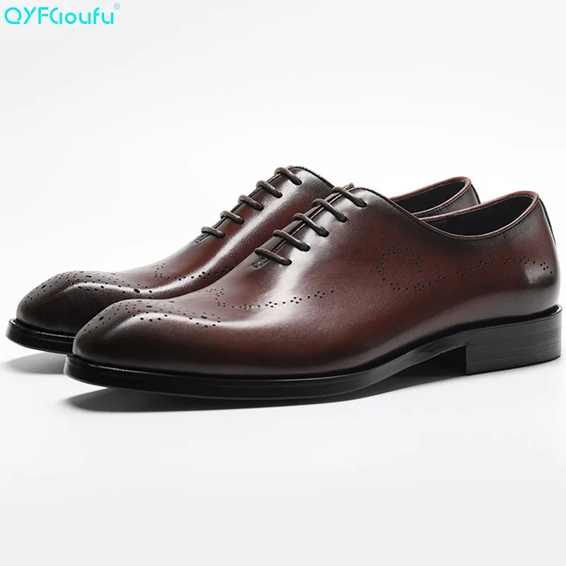 US $70.77 30% OFF|QYFCIOUFU New Genuine Cow Leather Vintage Shoes Men Fashion Square Toe Dress Shoes Oxfords Black Red Wine Lace up Official Shoes in US $70.77 30% OFF|QYFCIOUFU New Genuine Cow Leather Vintage Shoes Men Fashion Square Toe Dress Shoes Oxfords Black Red Wine Lace up Official Shoes in