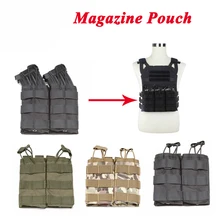 JPC тактический аксессуары для жилетов подсумок тактический Молл один/двойной/Тройная журнальная сумка нейлон мешок для патронов