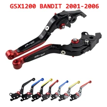 Моторные рычаги для Suzuki GSX1200 BANDIT 2001-2006 Регулируемая модификация с ЧПУ Складные Раздвижные тормозные рычаги сцепления