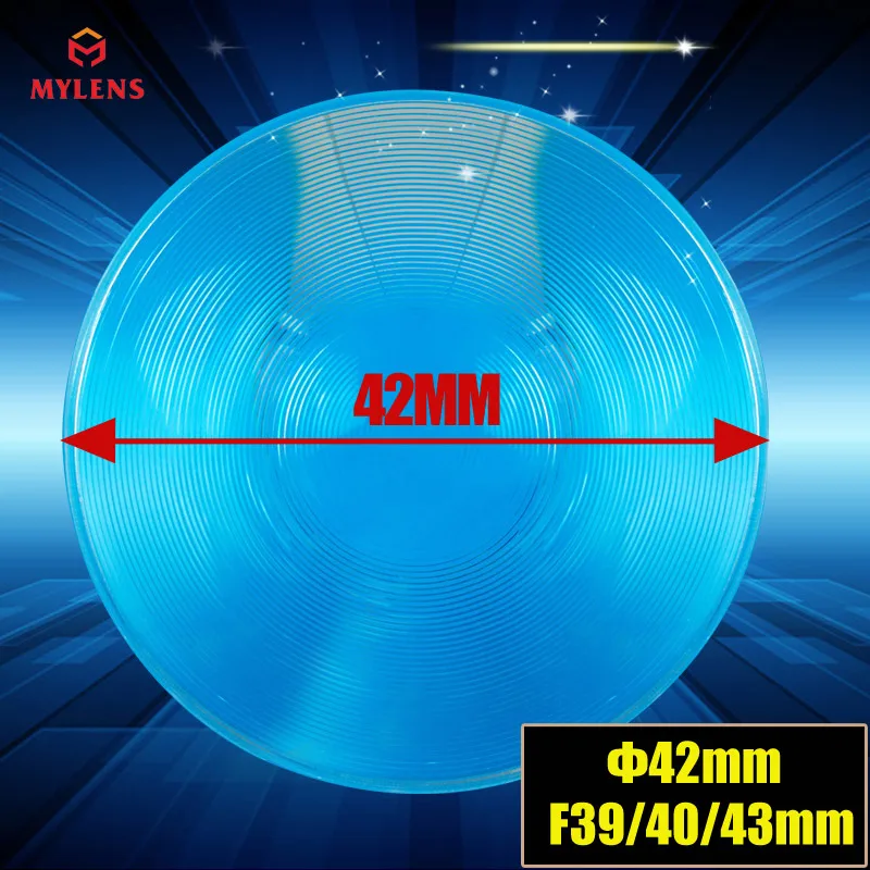 

Optical Acrylic LED Fresnel Lens Diameter 42 mm Focal length 43 mm 3D virtual reality glasses storm mirror DIY VR glasses