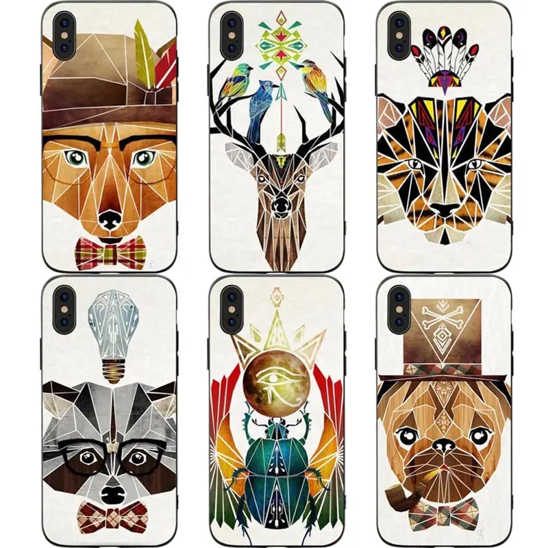 

Cute animal Phone Cases Cover for iphone X XR XS MAX 6 6s 7 8 Plus TPU Cover Coque For iphone 7 8Plus iphone 5SE Cases