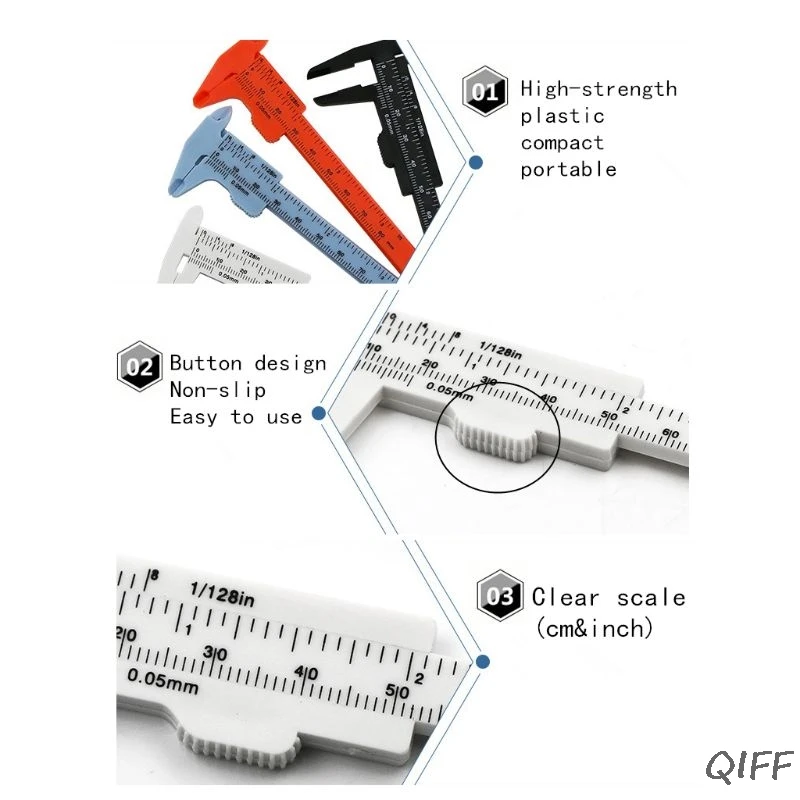 2 шт 0-80 мм двойное правило весы пластиковые штангенциркуль измерение студентов Мини Инструмент Линейка цвет случайным образом
