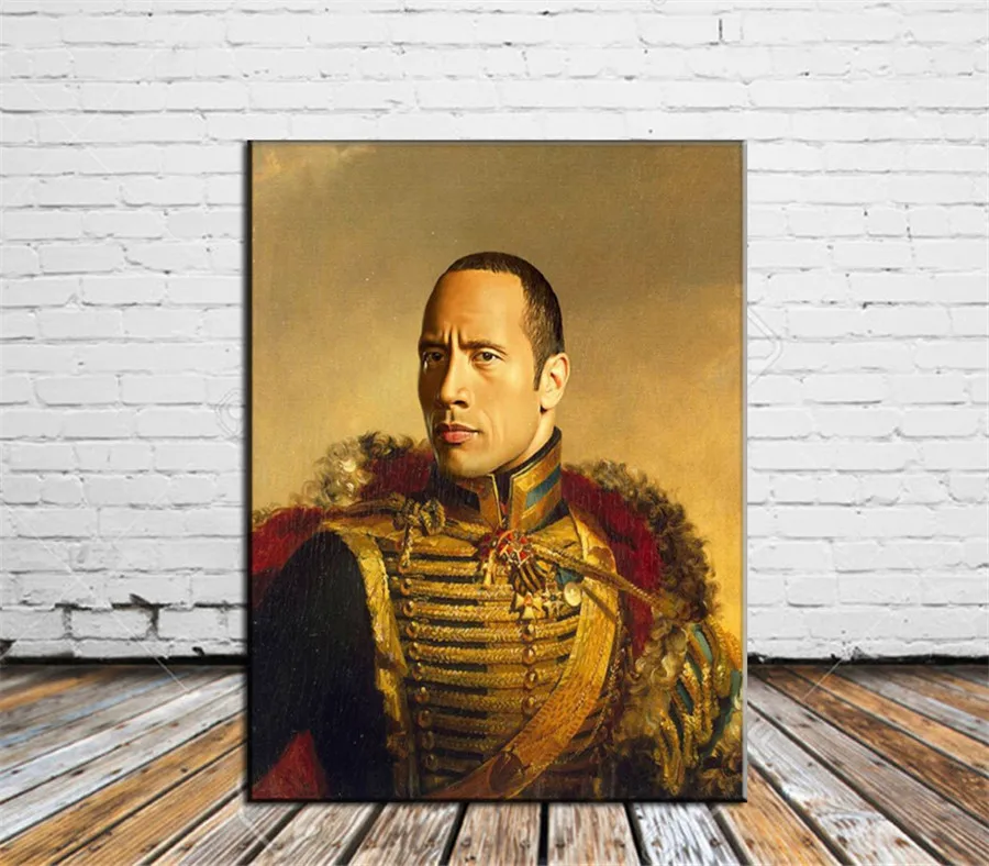 Dwayne Johnson Canvas Painting Living Room Home Decor Modern Mural Art Oil #116 | Дом и сад