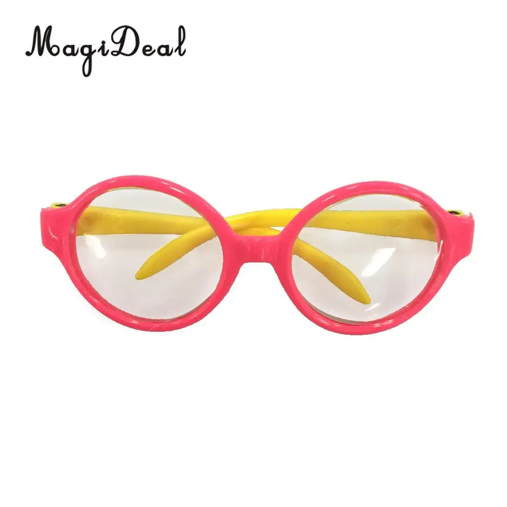 1Pair Cute Doll Glasses Black Eyeglasses Made for 18 inch American Doll My Life Dolls Clothes Accs Children Girls Toy