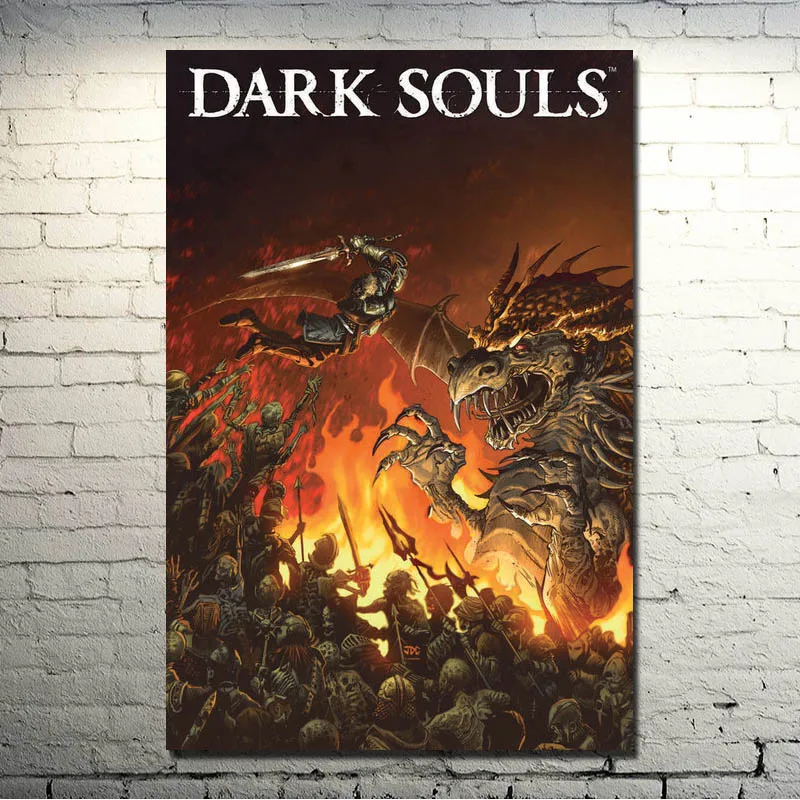 

Dark Souls 1 2 3 Art Silk Fabric Poster Print 13x20 inch Game Picture for Wall Decor 011