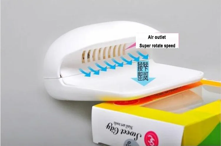 Портативный мини Сушилка для ногтей Вентилятор отверждения Гели для ногтей лак сушилка ветры быстро сушки мокрой Дизайн ногтей Интимные аксессуары
