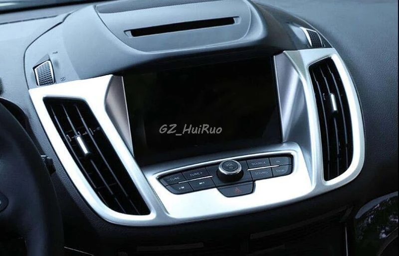 

New ABS Matt Inner Interior GPS Dashboard Console Cover Trim 1pcs for Ford Escape Kuga 2017
