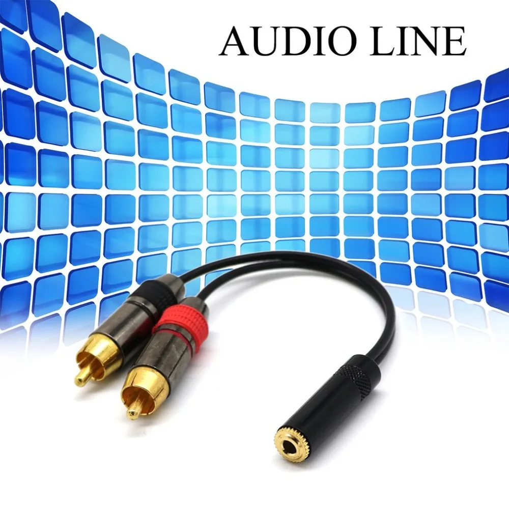 

Pure Gold 3.5 Stereo Jack Socket To 2 Phono Rca Sockets Adapter Cable 3.5 Female To 2rca 0.2mi Audio Line