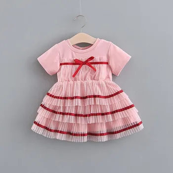 

Baby Girls Dresses Ball Gown Girl Princess Dress Kids Dress 2-6Y Children Clothes pink