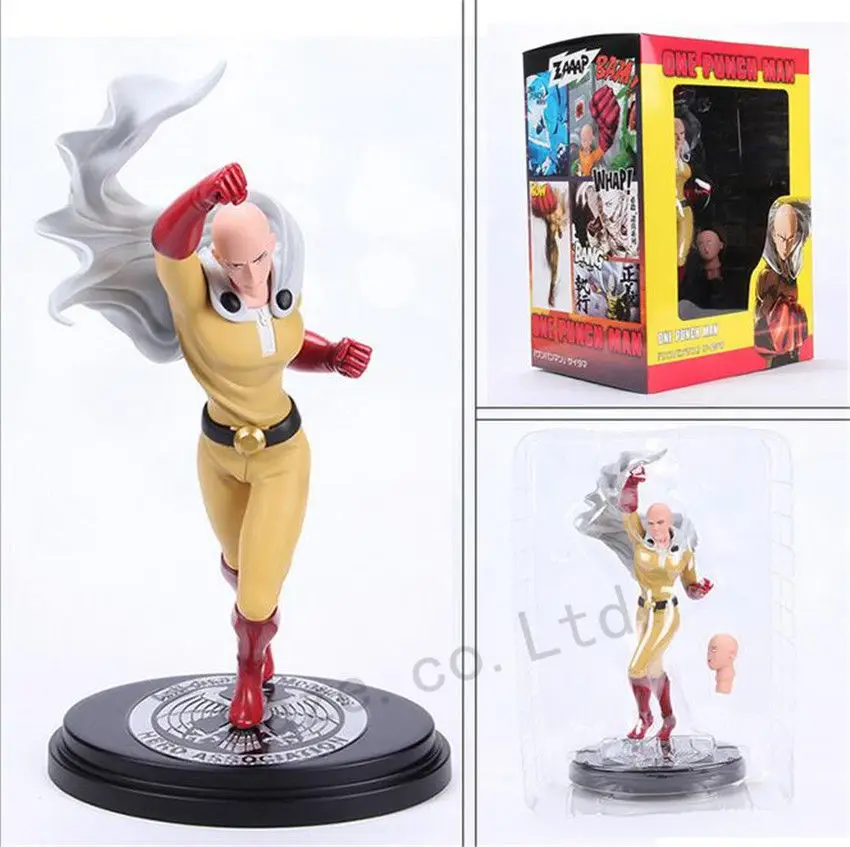 

23CM One Punch Man Saitama Hero Association Action Figure Toy Gift With Box 9