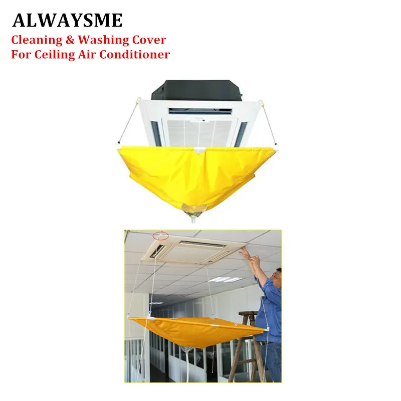 Us 21 23 Alwaysme Ceiling Air Conditioner Full Cleaning Washing Tools Cover Bag With About 1m Length Soft Plastic Tube In Air Conditioner Covers
