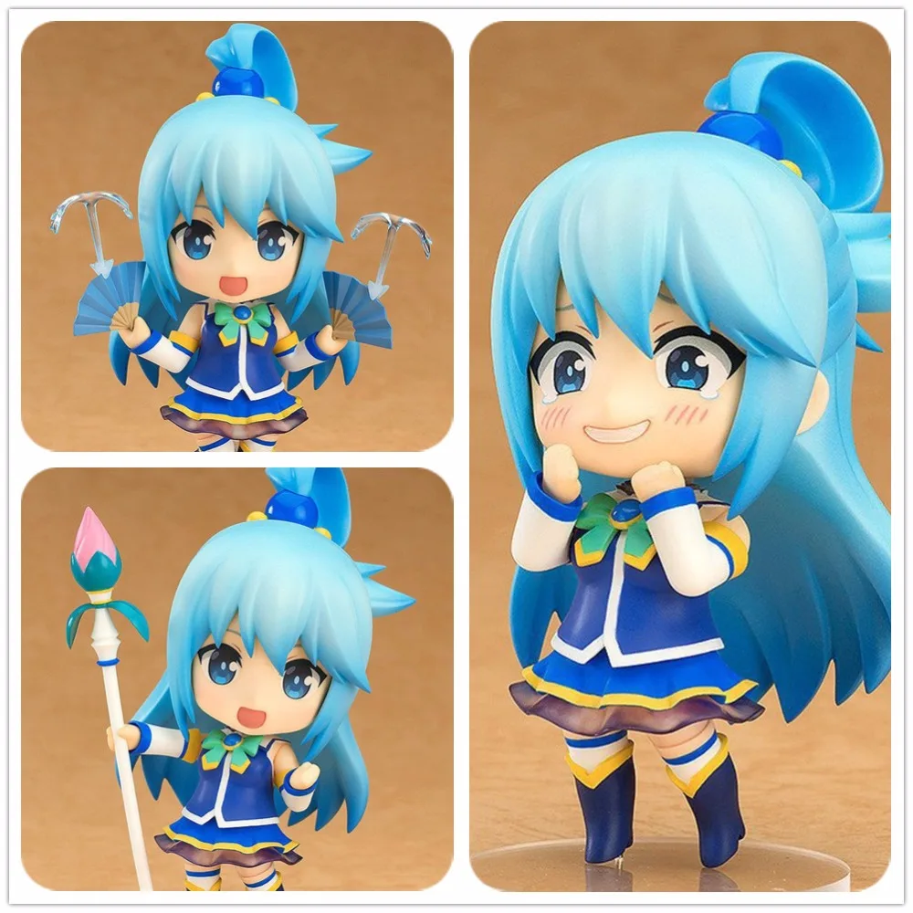 Kemas Anime Nendoroid 630 KonoSuba Aqua Lucu PVC Action Figure Resin