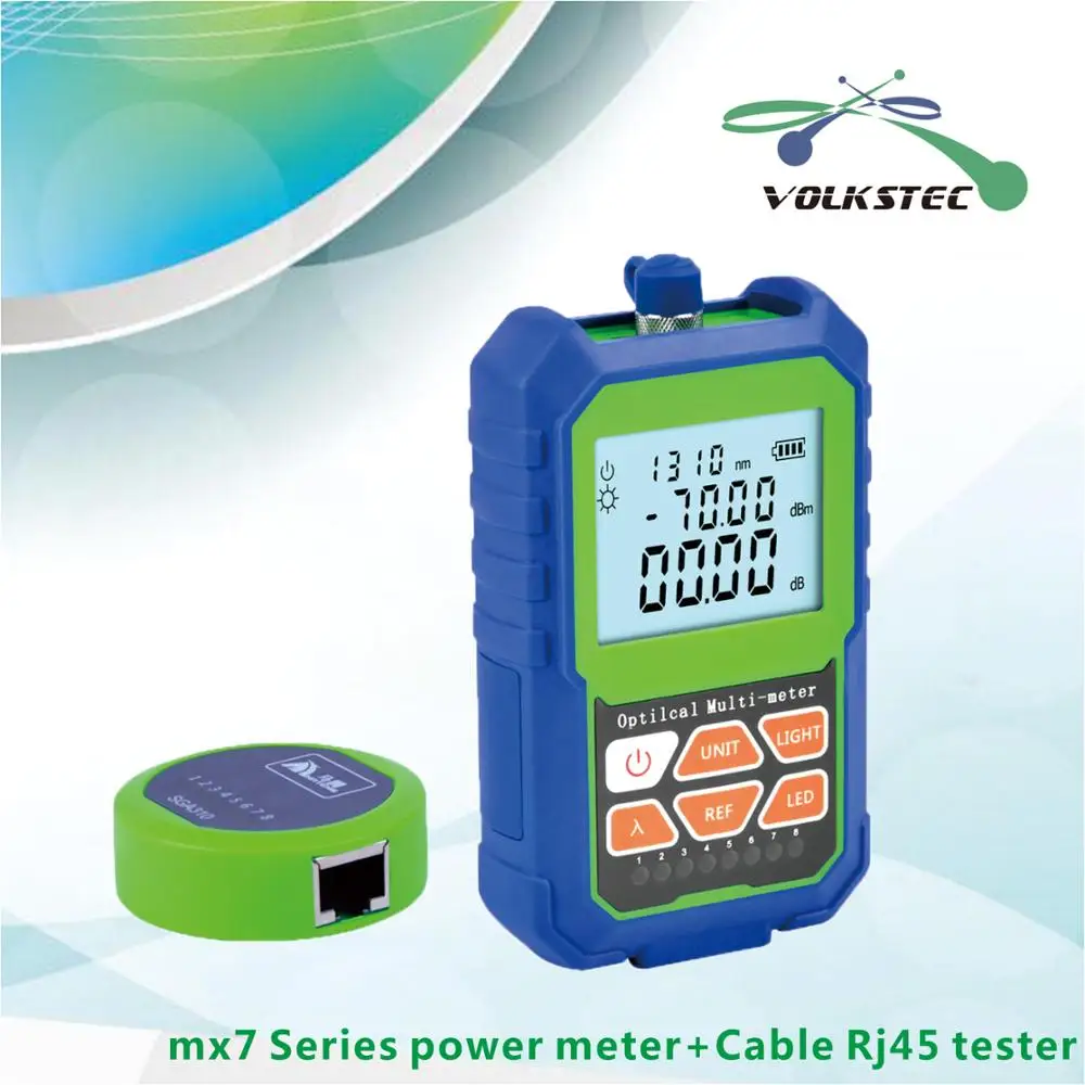 

Mini fiber optic power meter mx7A -70~+3dBm with RJ45 Cable tester LED light