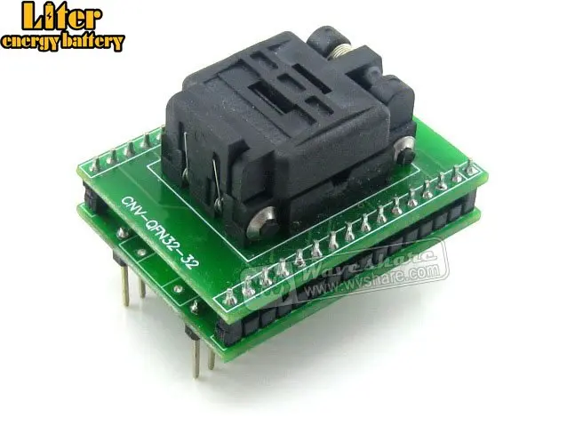 QFN32 к DIP32 IC тестовая розетка программирующий адаптер MLF32 MLP32 пакет Plastronics 32QN50S15050