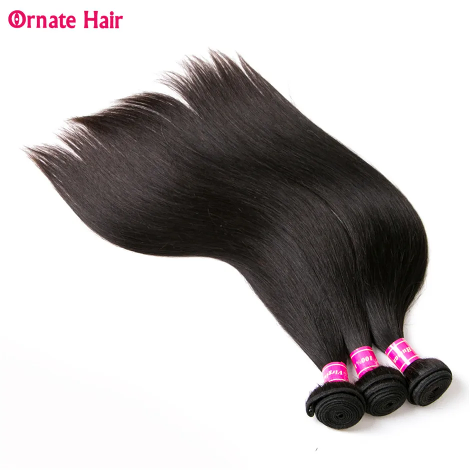 Ornate Hair Brazilian Straight Hair Bundles 100% Human Hair Bundles Natural Color 3 bundles Free Shipping No Tangle No Shedding Ornate Hair Brazilian Straight Hair Bundles 100% Human Hair Bundles Natural Color 3 bundles Free Shipping No Tangle No Shedding