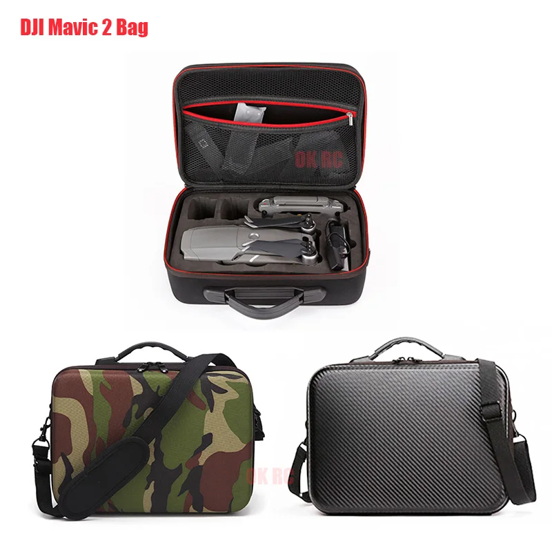 

Shoulder Bag for DJI Mavic 2 Pro Carrying Case for Mavic 2 Zoom Storage Bag PU Handbag for DJI Drone Body 3 Batteries Camouflage
